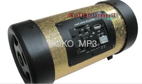 4 inch car subwoofer with 2 speaker (Water-proof PVC Golden