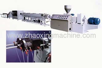 PVC plastic twin pipe production line