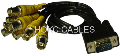 BNC Cable/Connector with OSD Control Function, PVC Jacket and 0.0165 Electrical Resistivity