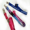 Flat polyester lanyards