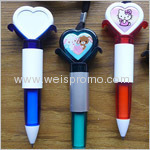 Promotion lanyard pen with badge holder