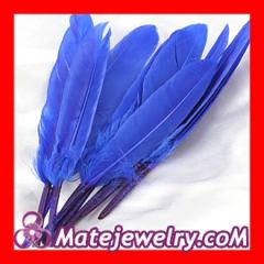 Ocean Blue Goose Satinette Wing Feather Hair Extensions Wholesale