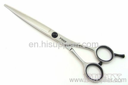 7.25" Black Titanium Plated Screw and Finger Rest Pet Shears