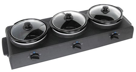 Electric 3-Pot Slow Cookers