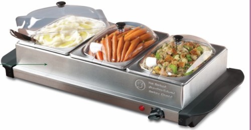 Electric stainless steel warming trays