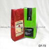 plastic coffee bag with tin tie