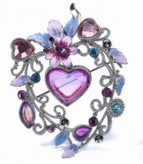 Heart Shaped Brooch