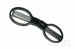 3.75" BLACK Color Zinc-Alloy Handle Safety Folding Scissors