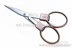 3.75" Ancient Reddish Copper Coating Grip Folding Scissors