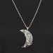 sterling silver moon pendant