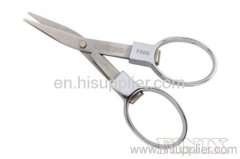 3.75" Chrome-Plated Color Safety Folding Scissors