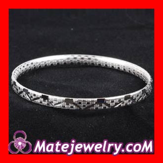 sterling silver engraved bangle bracelet