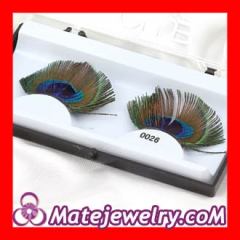 Fashion Radiant Peacock Tail Eye Feather False Eyelash Wholesale