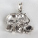 Silver thai elephant pendant