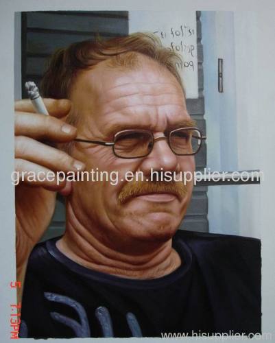 Photo to handmade oil art painting