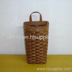 wooden flower basket