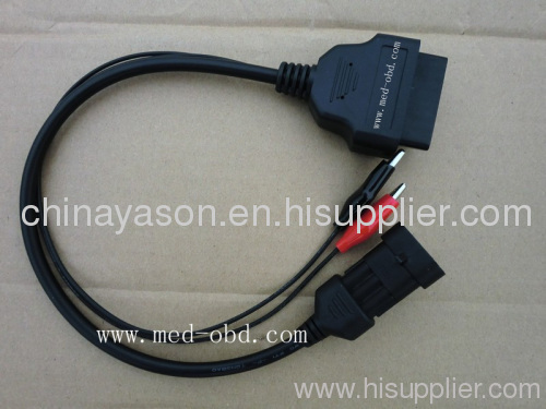 3PIN Fiat 3 Pin Alfa Lancia to OBD2 16Pin Adapter Cable