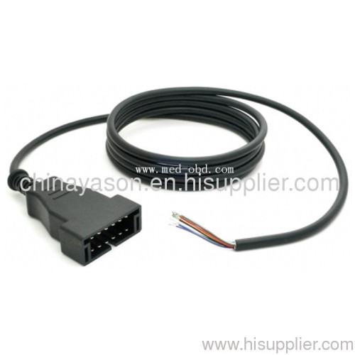 Cable, J1962M RA Type B to Open End, 6ft