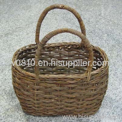 rattan flower basket