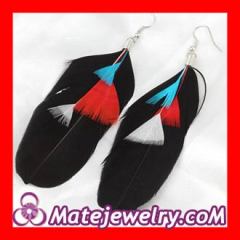 Fashion fringe feather earrings