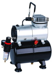 Airbrush single cylinder piston compressor