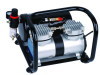 Twin cylinder airbrush compressor with tank with frame (Oil-free)