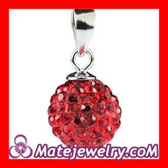 sterling silver red pendant