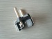 Two-pin cable plug insert with double earthing contact