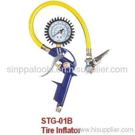 Dial Tire Inflator with Gauge