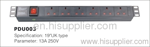 19'' power distribution unit for rack cabinet