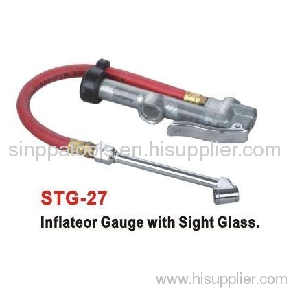 Inflator Gauge with Sight Glass