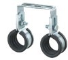 Dopple pipe clamp with rubber