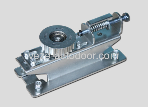 Automatic door tension pulley