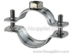 Stainless steel pipe clamp without rubber