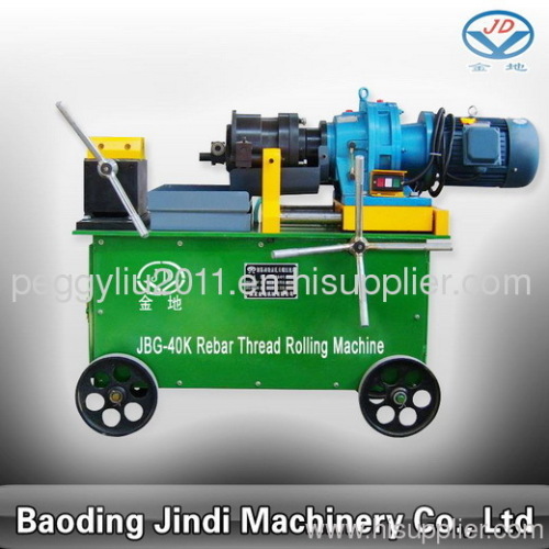 thread rolling machine for mechanical splicing