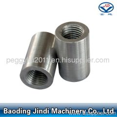 Parallel thread rebar coupler