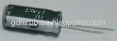 35v2200uF 10X16 aluminum electrolytic capacitor with low ESR