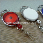 Plastic PS retractable badge holder