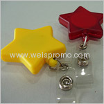 Star shape Retractable badge holder