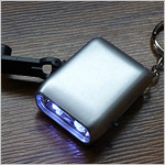 Mini Promotion dynamo led light keychain