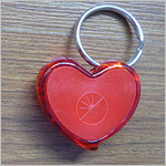 Heart shape Led Keychain