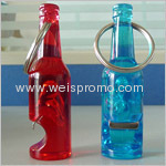 Plastic Bottle opener with keychain