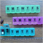 Promotion 7-days plastic pill box