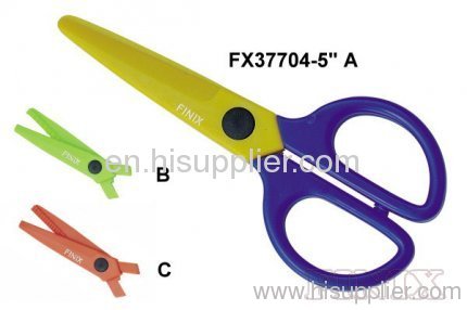 Double-Colored Replaceable Handles All Plastic Safety Scissors