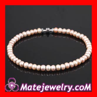 freshwater pearl silver necklace