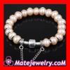 22cm Freshwater Pearl Silver Snake Bracelet Wholesale