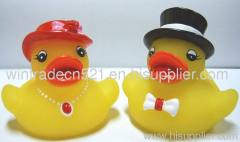 Floating Toy with New Arrival Lady and Gentleman Ducky Couple