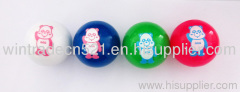 Rubber ball with custom logo