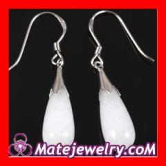 white jade drop earrings