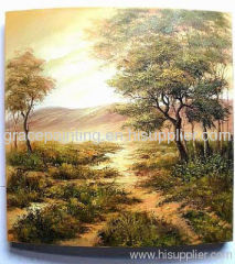 Impressionist landscape oil painting